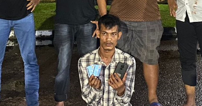 Tersangka Pelaku Pemerasan di Pantai Padang