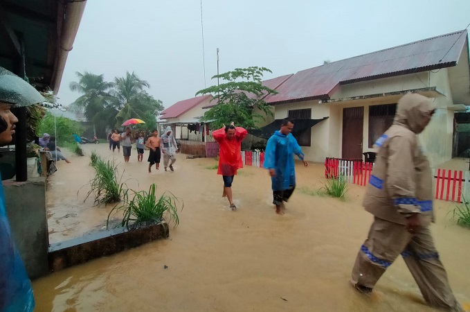 Banjir di sejumlah daerah di Sumbar. (Foto: BPBD Sumbar)