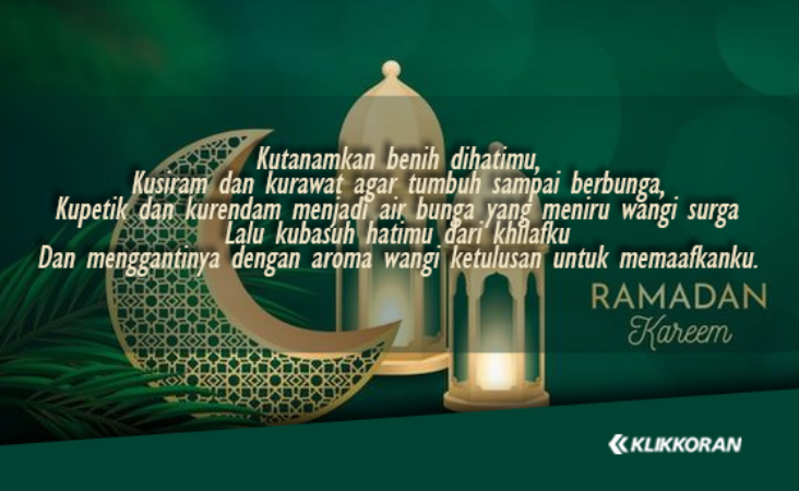 Ilustrasi Twibbon dan Kata Ucapan Maaf jelang Ramadhan 2023. (foto: KLIKKORAN)