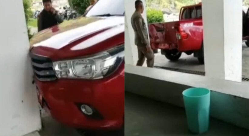 Video viral mobil dinas Kasat Pol PP Padang Panjang sengaja dirusak. (Foto: Istimewa)|Video viral mobil dinas Kasat Pol PP Padang Panjang sengaja dirusak. (Foto: Istimewa)