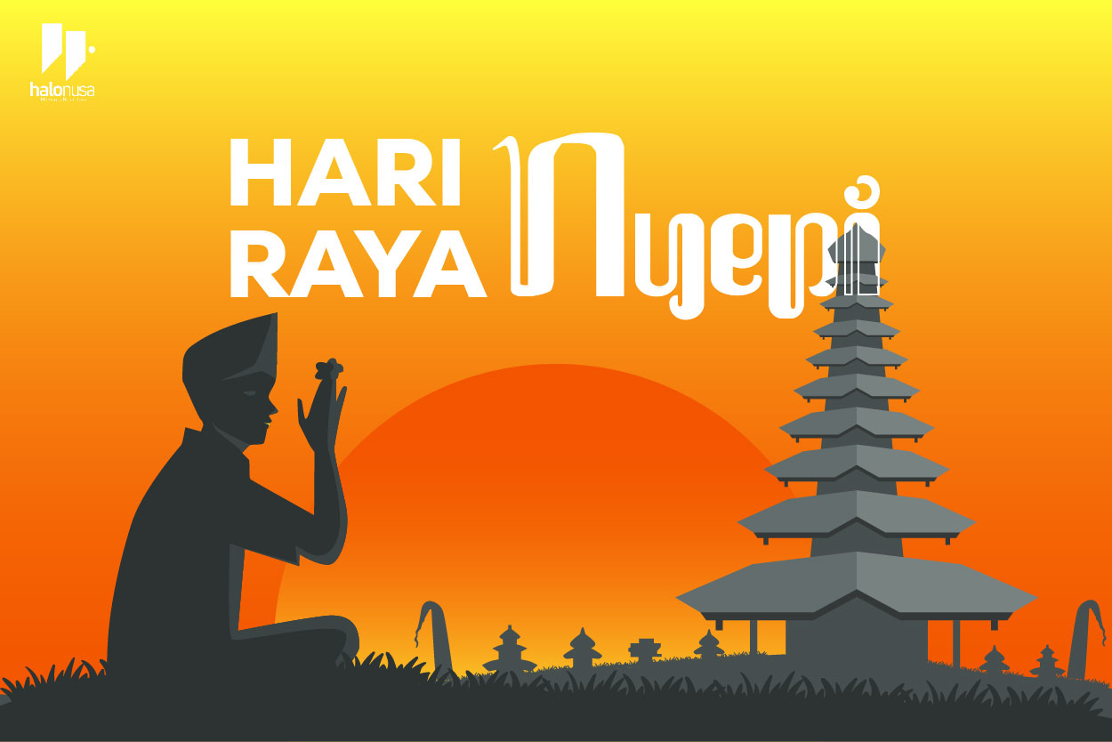 Ilustrasi Hari Raya Nyepi (foto: ilustrator Ryan Ramadi/Halonusa)