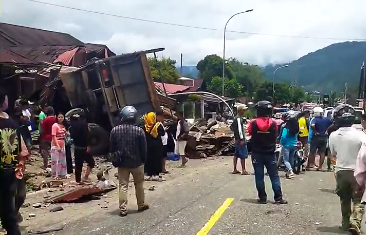 Kecelakaan Beruntun di Padang panjang