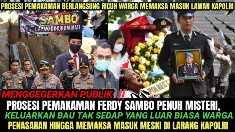 Video viral pemakaman Ferdy Sambo. (Foto: Youtube Central Berita Indonesia)