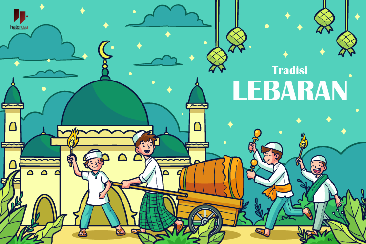 Ilustrasi Tradisi Lebaran 1444H pada Hari Raya Idul Fitri 2023 (foto: Freepik)
