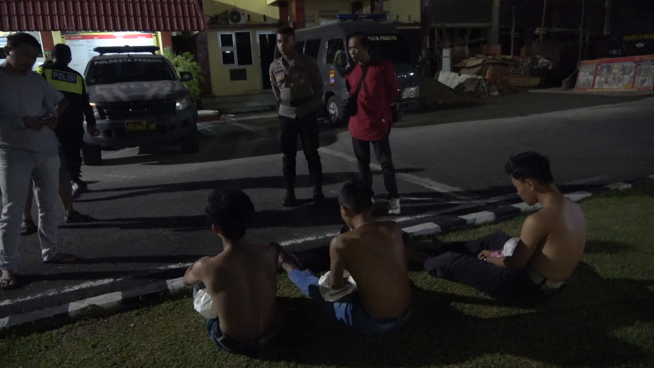 Tawuran, 3 Remaja di Padang Diamankan, Sempat Lukai Polisi