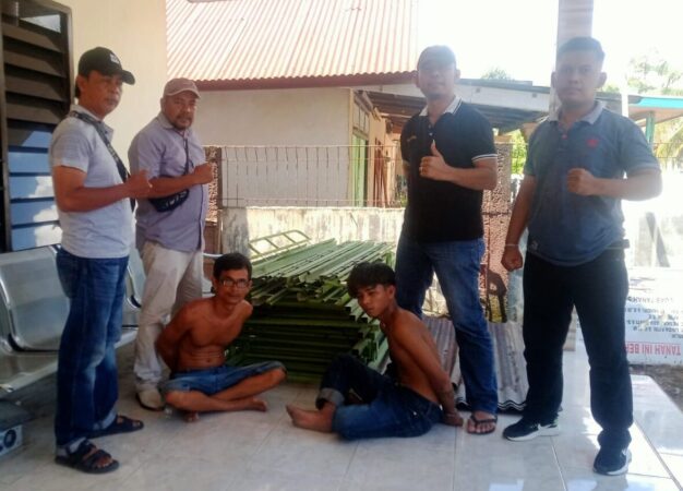 Tim Unit Reskrim Polsek Batang Anai mengamankan dua pelaku maling HP di Pondok Pesantren DR Hamka Padang Pariaman