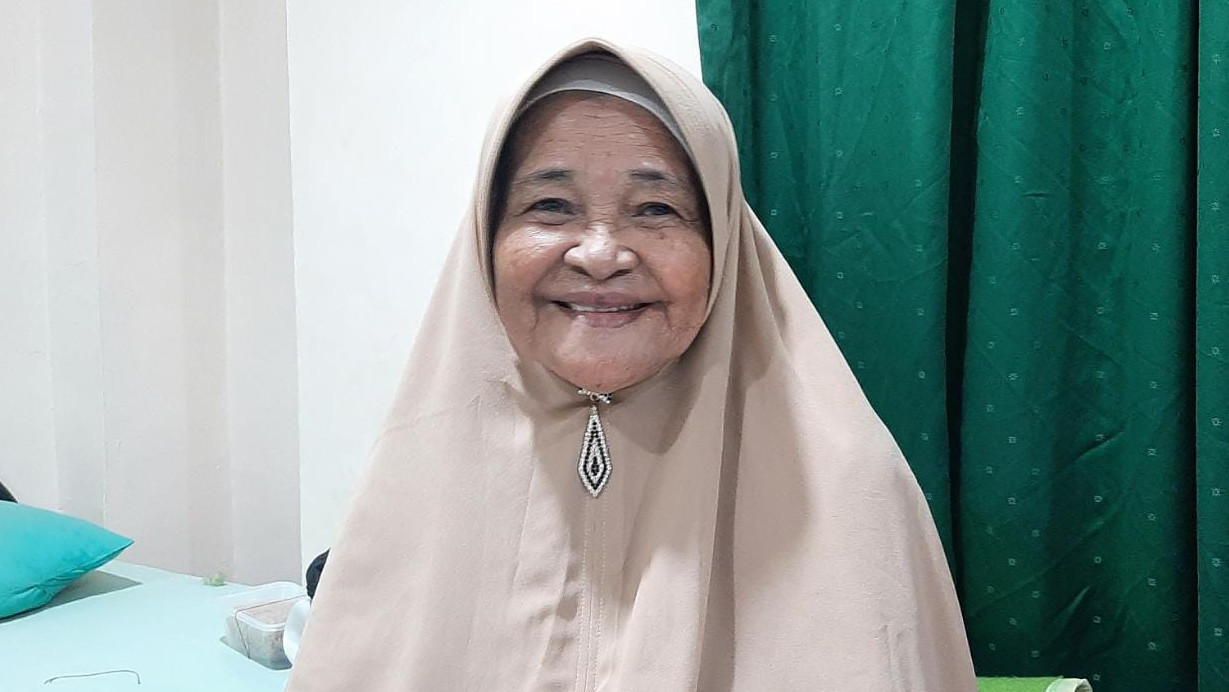 Nenek Syafura (76) Jemaah Calon Haji asal Kecamatan Tambelan Pulau Tambelan, Provinsi Kepulauan Riau