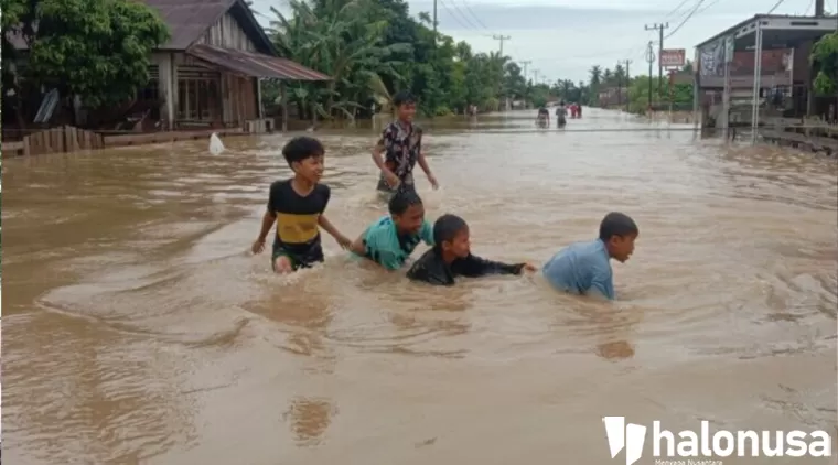 Banjir di Kabupaten Pesisir Selatan. (Foto: Pemkab Pesisir Selatan)