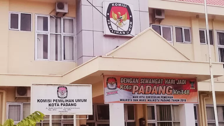 Kantor KPU Kota Padang. (Foto: Istimewa)