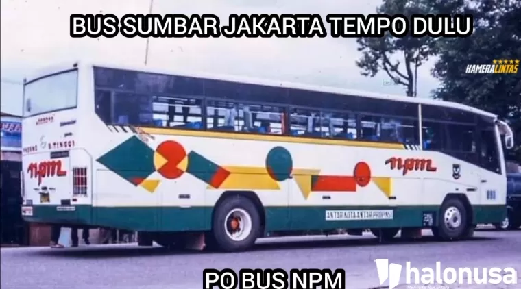 Bus NPM zaman dulu. (Foto: Youtube Kamera Lintas)