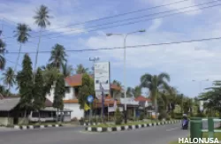 Jalan disekitar Lubuk Basung, Kabupatem Agam. (Foto: Istimewa)