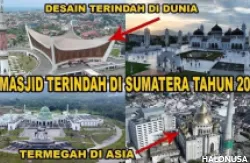 Deretan masjid termegah di Sumatera 2024. (Foto: Youtube Creative Hamdi)