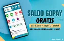 Ilustrasi aplikasi penghasil uang dan saldo Gopay gratis. (Foto: Canva)