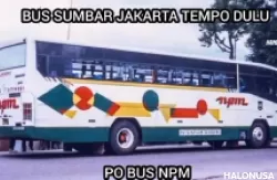 Bus NPM zaman dulu. (Foto: Youtube Kamera Lintas)