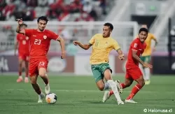 Nathan Tjoe-A-On saat laga Timnas Indonesia U23 menghadapi Australia (Foto: Instagram Nathan Tjoe-A-On )