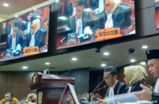 Kuasa hukum Partai Gerindra, Amnasmen dan Aermadepa saat jalani sidang MK terkait PHPU di Kabupaten Solok. (Foto: Istimewa)