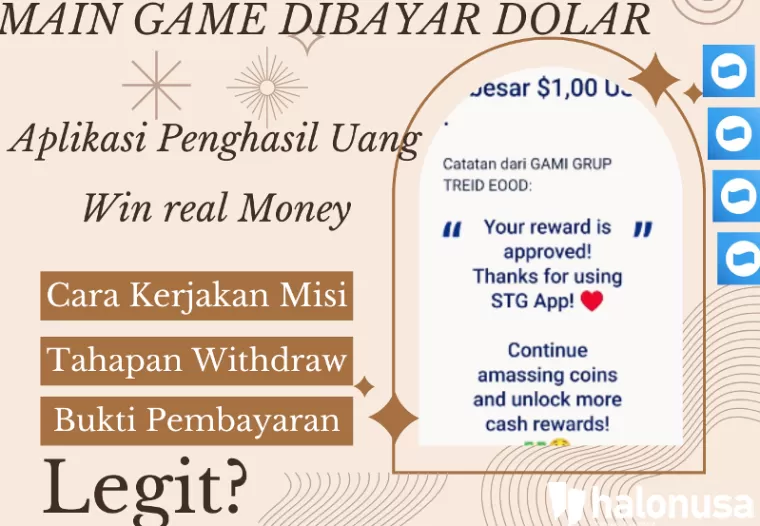 Ilustrasi Aplikasi Penghasil Uang, Win real Money (foto: Youtuber Naufal354/Canva)