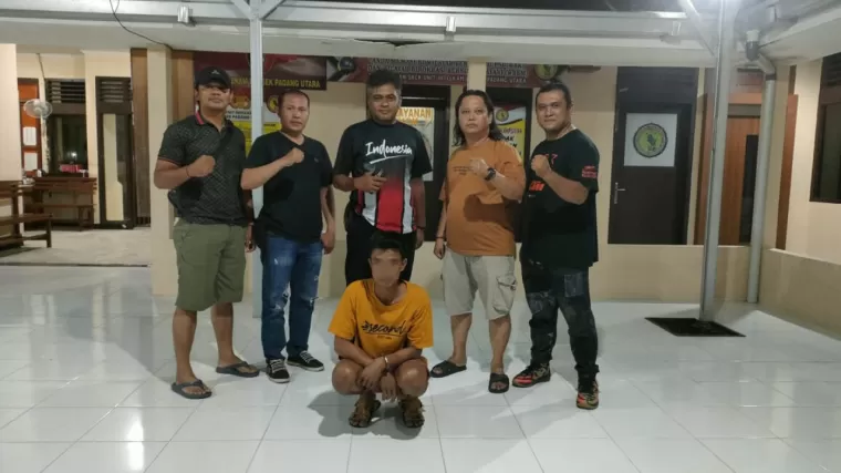Tim Opsnal Polsek Padang Utara berhasil mengamankan pelaku penyalahgunaan narkoba. (Foto: Istimewa)