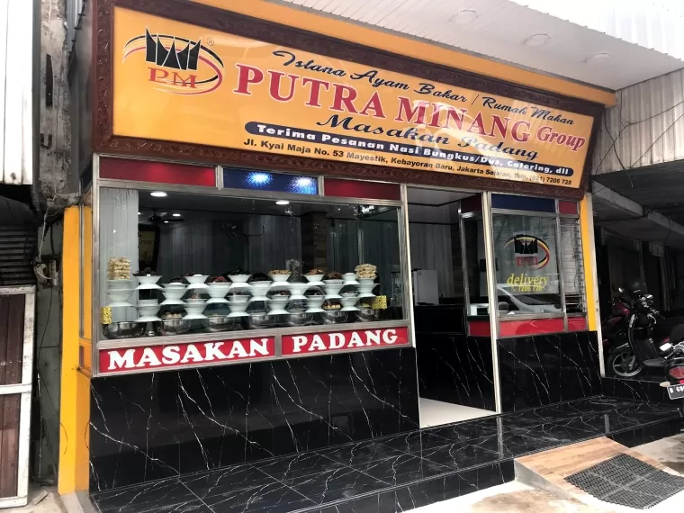 Rumah makan Putra Minang. (Foto: Istimewa)