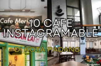Cafe instagramable di Kota Padang. (Kolase: Halonusa.id)