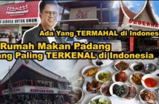 Rumah makan Padang yang terkenal di Indonesia. (Foto: Youtube Creative Hamdi)