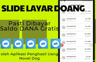 Ilustrasi Aplikasi Penghasil Uang, Novel Dog (foto: Youtuber Jadi Berkah/Canva)