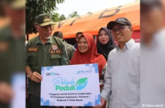 Pelindo Regional 2 Teluk Bayur memberikan bantuan kepada korban bencana alam di Sumbar. (Foto: Istimewa)