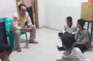 Satpol PP Padang amankan lima siswa SMP diduga hendak tawuran. (Foto: Istimewa)