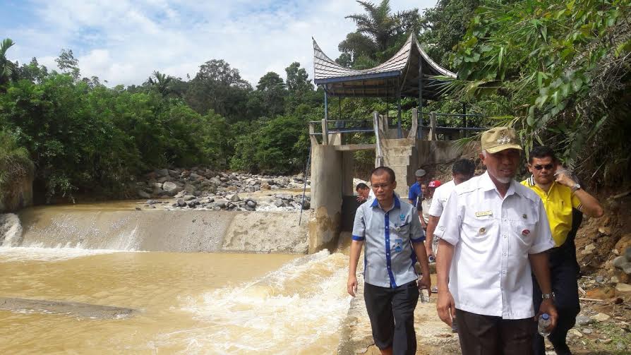 Foto Tiga Intake PDAM Padang Dijebol Banjir