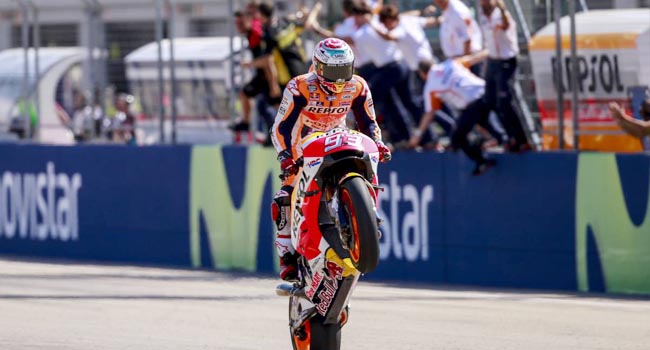 Foto Marquez: Gelar Juara MotoGP 2019 Lebih Indah Ketimbang 2014