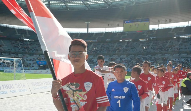 Foto Indonesia Peringkat 11 Final Dunia Danone Nations Cup 2016