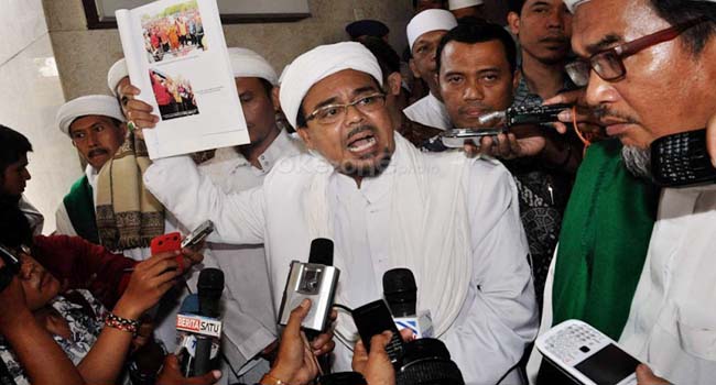 Foto Jika Ahok tak Ditahan, Habib Rizieq Kekeuh Demo 2 Desember