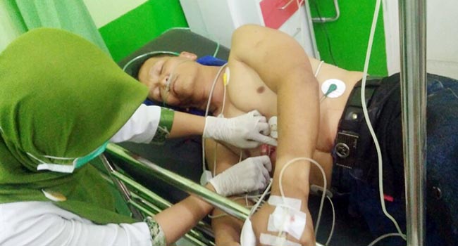 Foto Anggota DPRD Korban Luka-luka dalam Bentrok di Harau