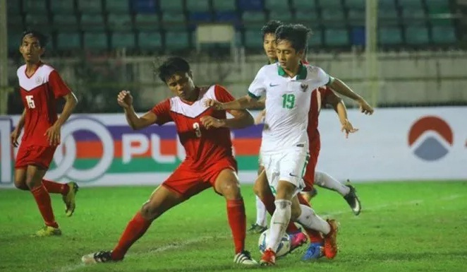 Foto Hajar Myanmar 7-1, Indonesia Posisi Tiga