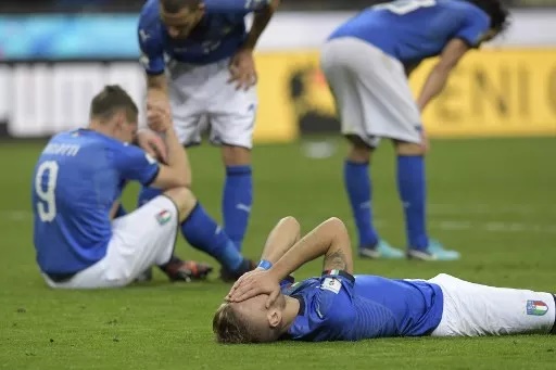Foto Italia Gagal Lolos Piala Dunia 2018, Ulangi Tragedi 60 Tahun Lalu