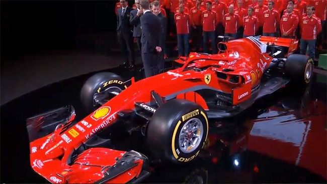 Foto Ferrari Luncurkan Mobil Anyar untuk F1 2018