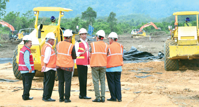 Foto Pembangunan Fisik Tol Padang Pariaman -Pekanbaru Dimulai April 2018