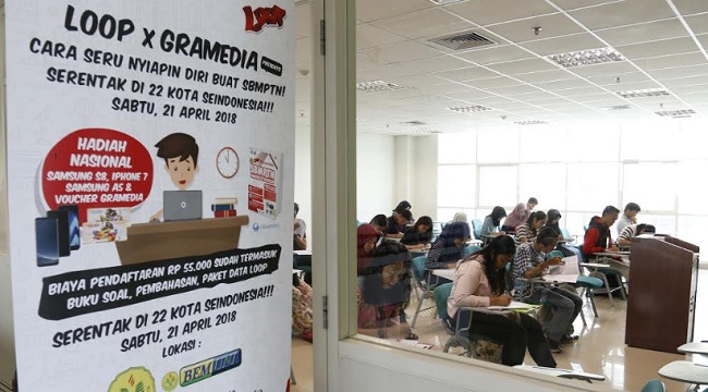 Foto LOOP dan Gramedia Wujudkan Simulasi SBMPTN Serentak se-Indonesia
