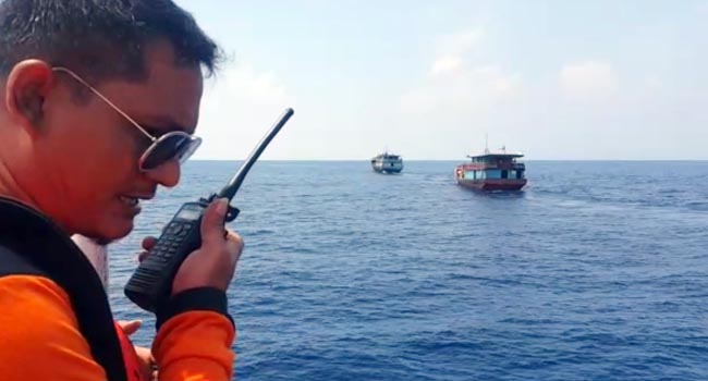 Foto Kapal Barang yang Hilang di Perairan Mentawai Ditemukan