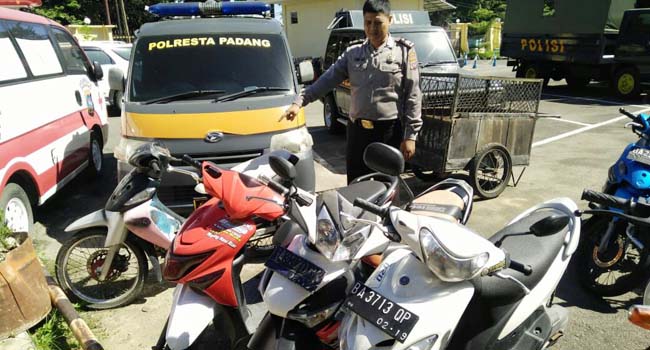 Foto Lima Motor Pelaku Balap Liar Diamankan Polisi