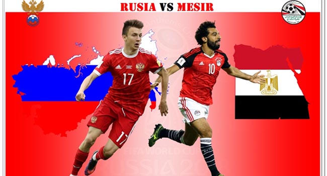 Foto Preview Rusia vs Mesir, Saatnya Mohamed Salah Turun Tangan