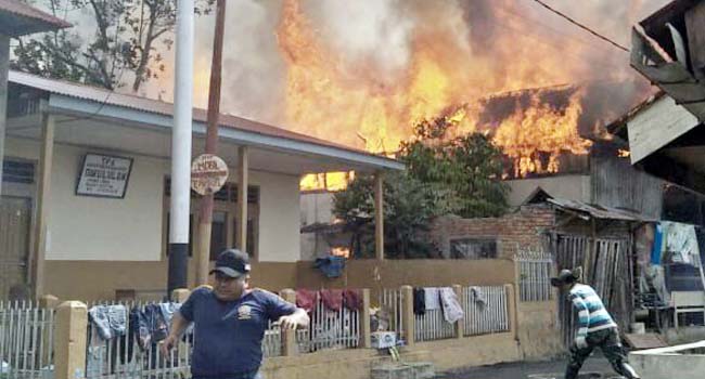 Foto 4 Rumah di Koto Tuo Ludes Terbakar, Kerugian Rp2,5 M