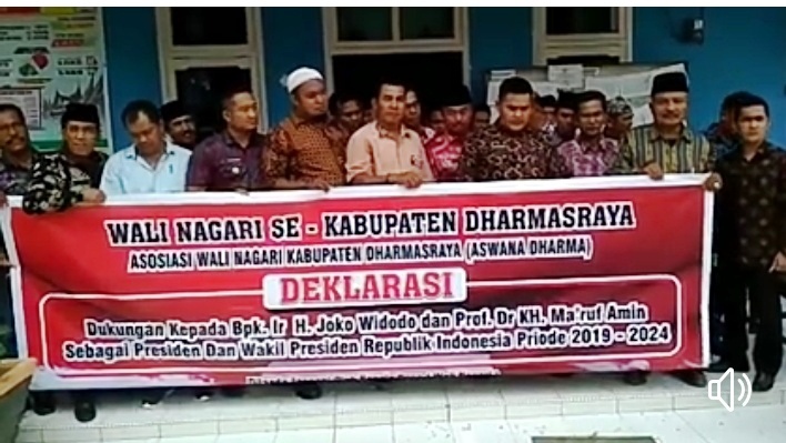 Foto Walinagari se-Kabupaten Dharmasraya Deklarasikan Dukung Jokowi