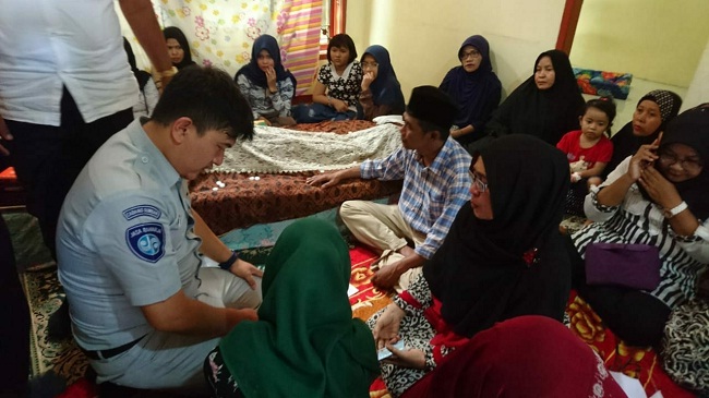 Foto Pelajar SMA 7 Padang Meninggal Kecelakaan,  Jasa Raharja Serahkan Santunan