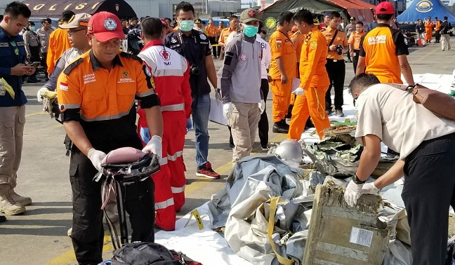 Foto Baznas Bantu Evakuasi Kecelakaan Lion Air