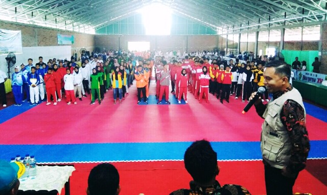 Foto Pertandingan Cabor Taekwondo Porprov Dimulai