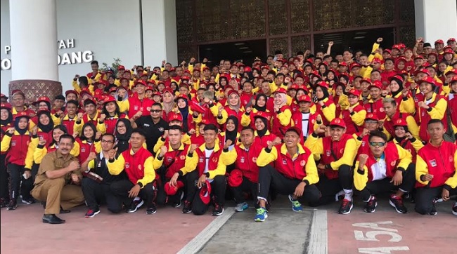 Foto Kota Padang Runner Up, Tuan Rumah Pimpin Klasemen Medali Porprov XV