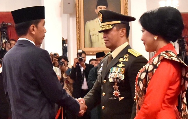 Foto Presiden Jokowi Lantik Andika Perkasa sebagai KSAD