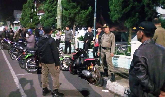 Foto Razia Balap Liar di Payakumbuh, 50 Kendaraan Bermotor Diamankan 