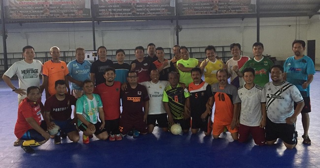 Foto Tim Futsal SIWO PWI Sumbar Ikut Pra-Porwanas